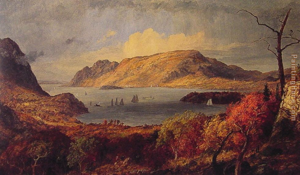 Gates of the Hudson painting - Jasper Francis Cropsey Gates of the Hudson art painting